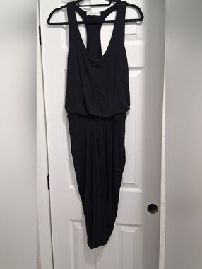 Athleta Black Sleeveless Racerback Maxi Dress